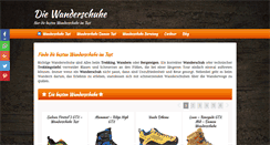 Desktop Screenshot of diewanderschuhe.com